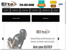 Tablet Screenshot of elitesports-spine.com